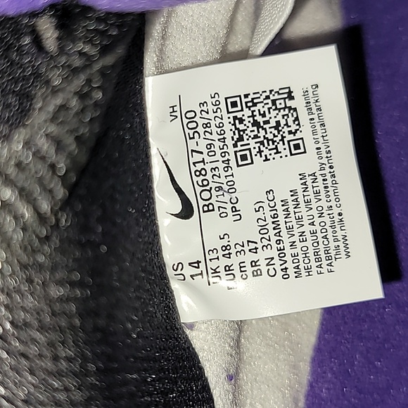Nike SB Dunk low Pro. Court Purple and black.  Men's size 14 - Picture 4 of 16